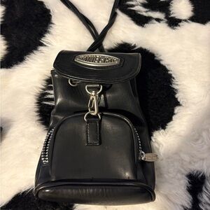 Black Leather Women Bag